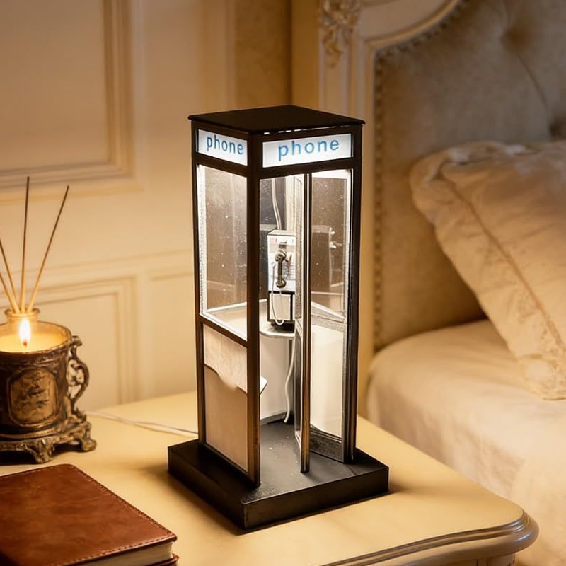 Gluschwein - ✨Ambientelampe im Vintage-Stil einer Telefonzelle