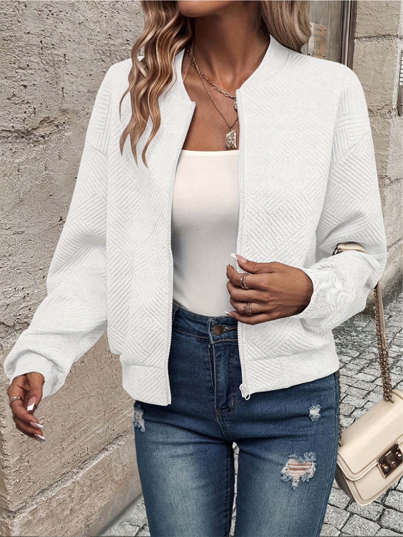 Jemma – Langärmelige Jacke Mit Reißverschluss