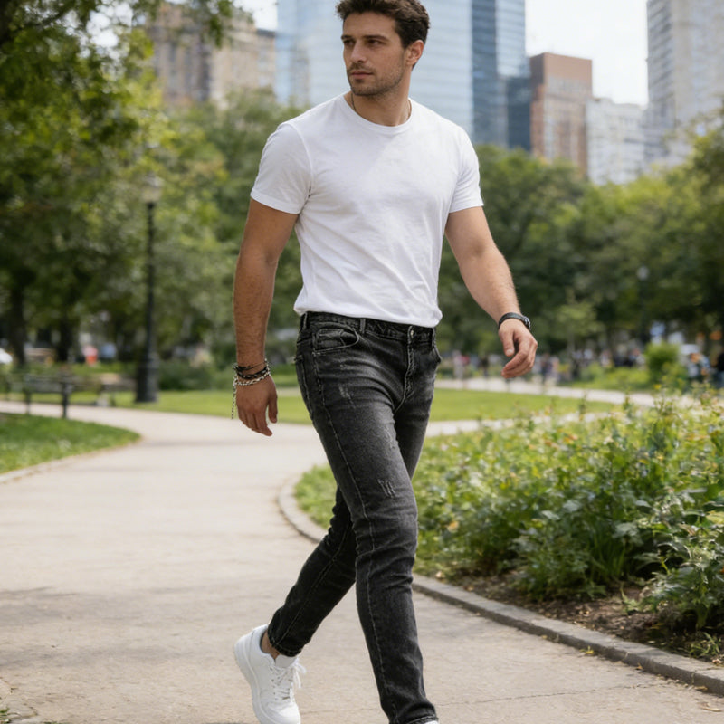 Gluschwein - 👖 50% RABATT! 🔥 Moderne Slim-Fit-Stretchjeans für Herren – Bequemer Stretch, Moderne Passform & Vielseitiger Alltagslook 💙