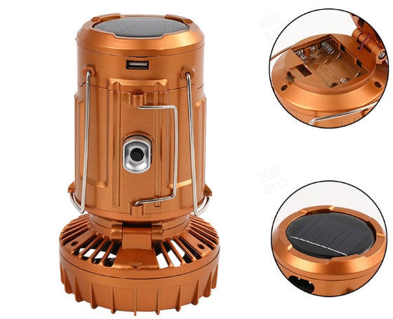 🔥Solange der Vorrat reicht 40 % Rabatt!🎉Tragbare LED-Campinglampe mit Ventilator（Sommer-Sonderangebot）