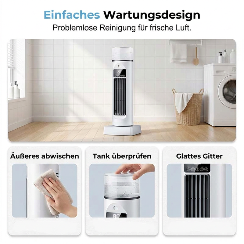 🌿6-stufiger Nebelventilator – Ideal für Zuhause, Büro und den Außenbereich ❄️