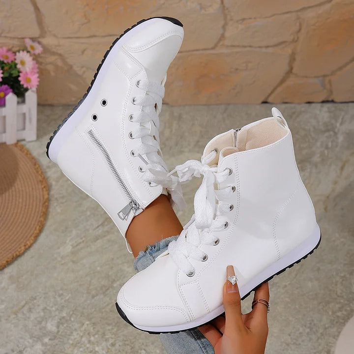 Theofani – Atmungsaktive Stiefeletten Mit Reißverschluss