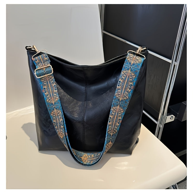 Mirelda – Bolso de hombro casual con correa ancha