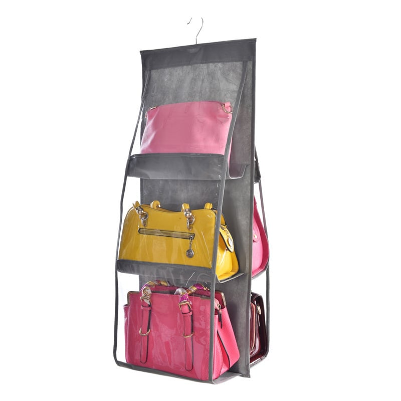 Hängender Handtaschen-Organizer – Doppelseitiges Design mit 6 Fächern