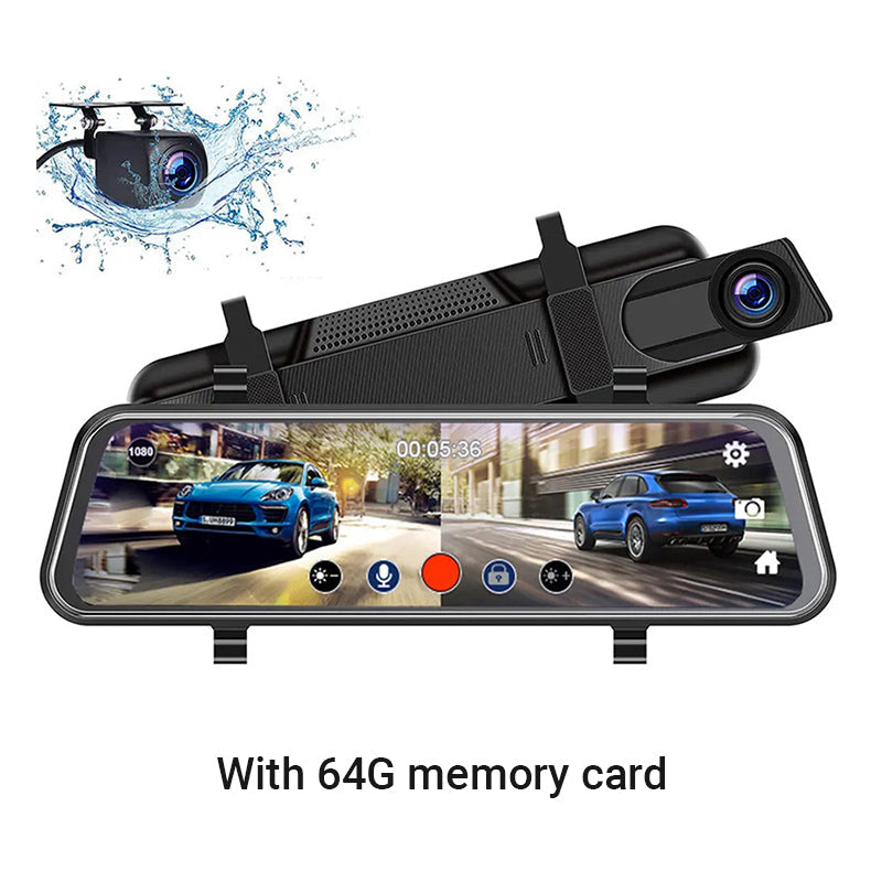 ⏰【Nur für kurze Zeit: 50 % Rabatt】👁️10-Zoll-Rückfahrkamera & Dashcam mit vollem Touchscreen – 1296P HD-Nachtsicht, Dual-Objektiv – ideal für sicheres Fahren & Parken🚗📹
