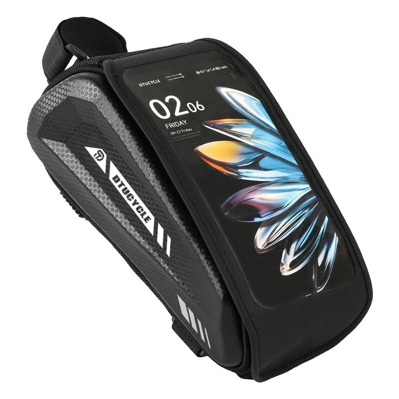 Gluschwein - 🚴50% RABATT! 📱 Wasserdichte Fahrrad Oberrohrtasche – Hardcase Handyhalter, Perfekt für MTB & Rennrad 🗺️