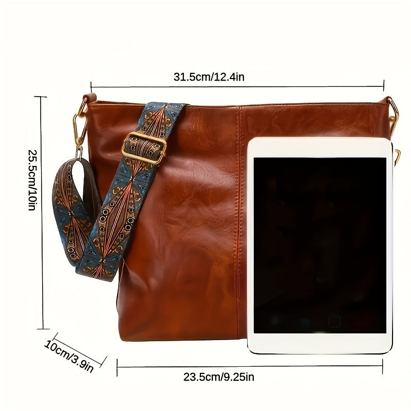 Mirelda – Bolso de hombro casual con correa ancha