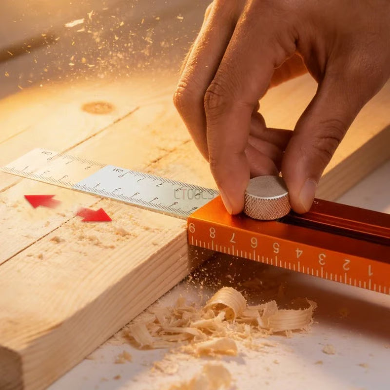 Gluschwein - 📏 42% RABATT! 🔧 Multifunktionales Markier-Lineal mit Wasserwaage – Präzises Anzeichnen, integrierte Libelle & ideal für Holzarbeiten, Fliesenlegen und DIY-Projekte 🛠️