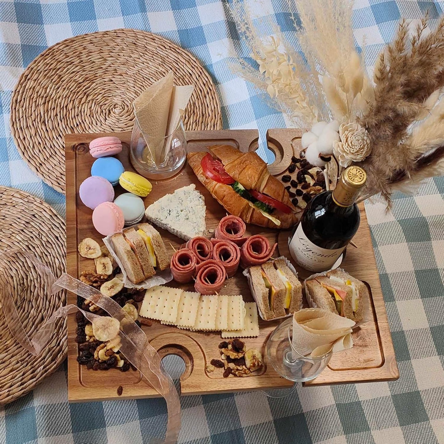 WineTote™ - Deluxe Tragbarer Picknick-Weintisch