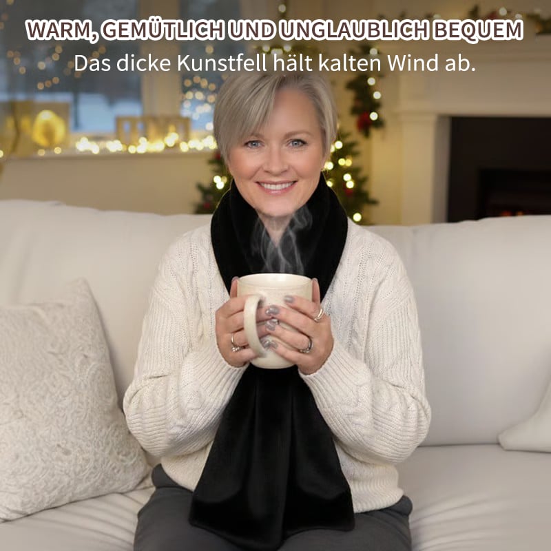 Luxus-Winterschal mit versteckter Tasche – Warm, stilvoll & freihändig