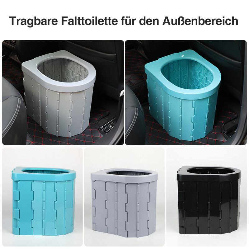 Gluschwein - Klappbare Toilette im Auto