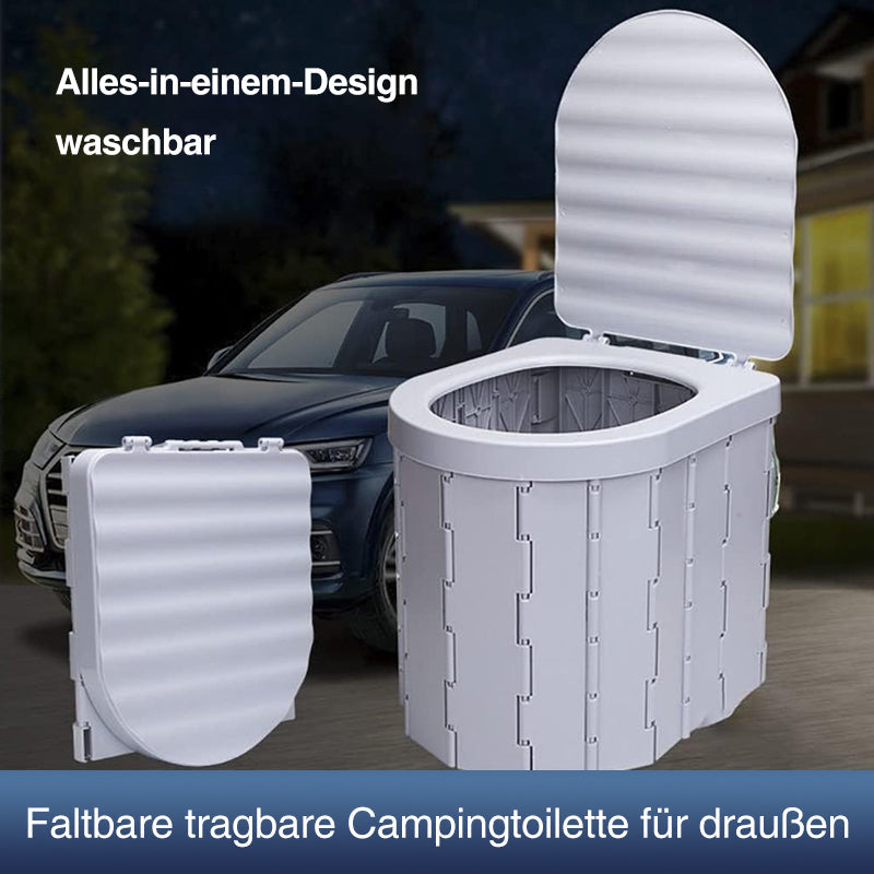 Gluschwein - Klappbare Toilette im Auto