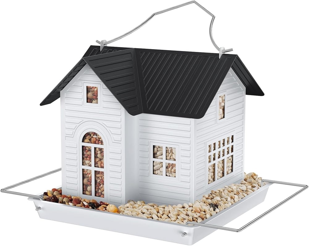 Elegantes Solar-Vaogelfutterhaus mit LED-Beleuchtung
