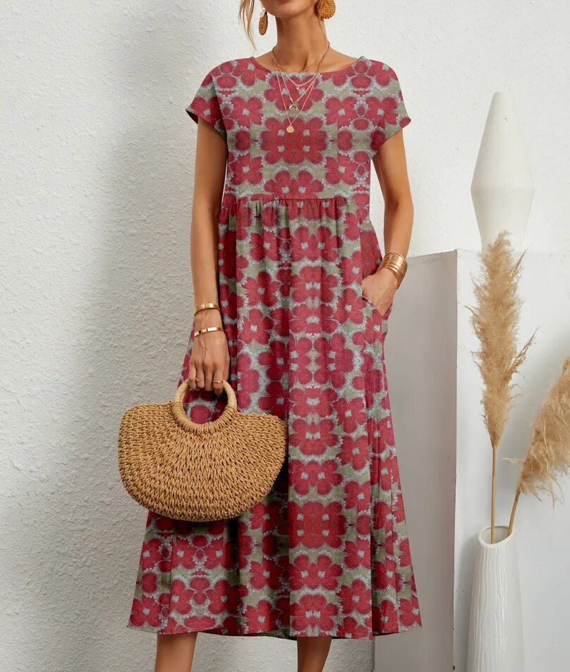 Alessia | Kleid Baumwolle, Bequem und Elegant