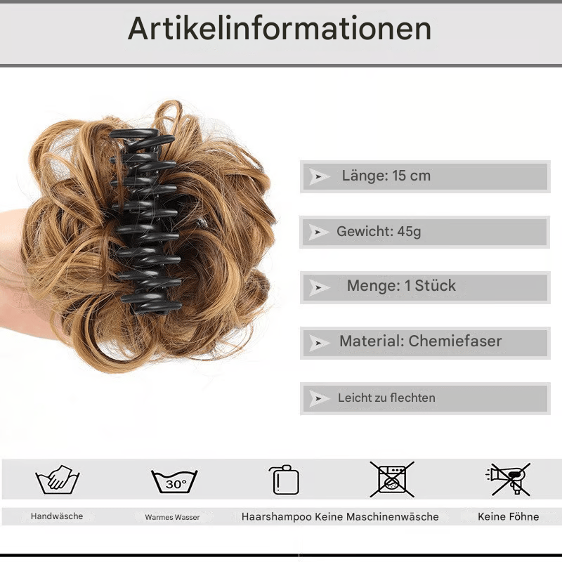 Pince à chignon décoiffé | Réalisation instantanée de vos objectifs capillaires - 1 + 1 gratuit !