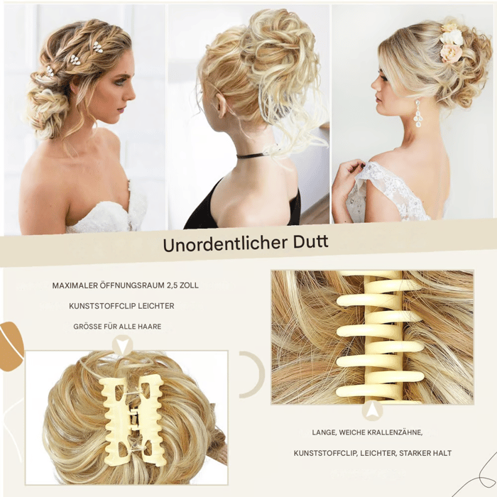 Pince à chignon décoiffé | Réalisation instantanée de vos objectifs capillaires - 1 + 1 gratuit !