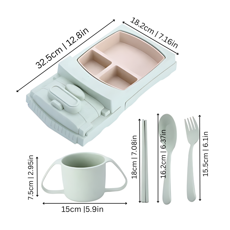 Lustiges und Funktionelles Geschirr für Kinder | Selbstfütterung Beschleunigen