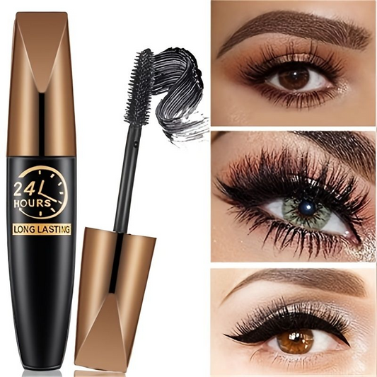 4D Seidenfaser Verlängernde Mascara | Wasserdicht. Volumenaufbauend. Vegan - 1 + 1 Gratis!