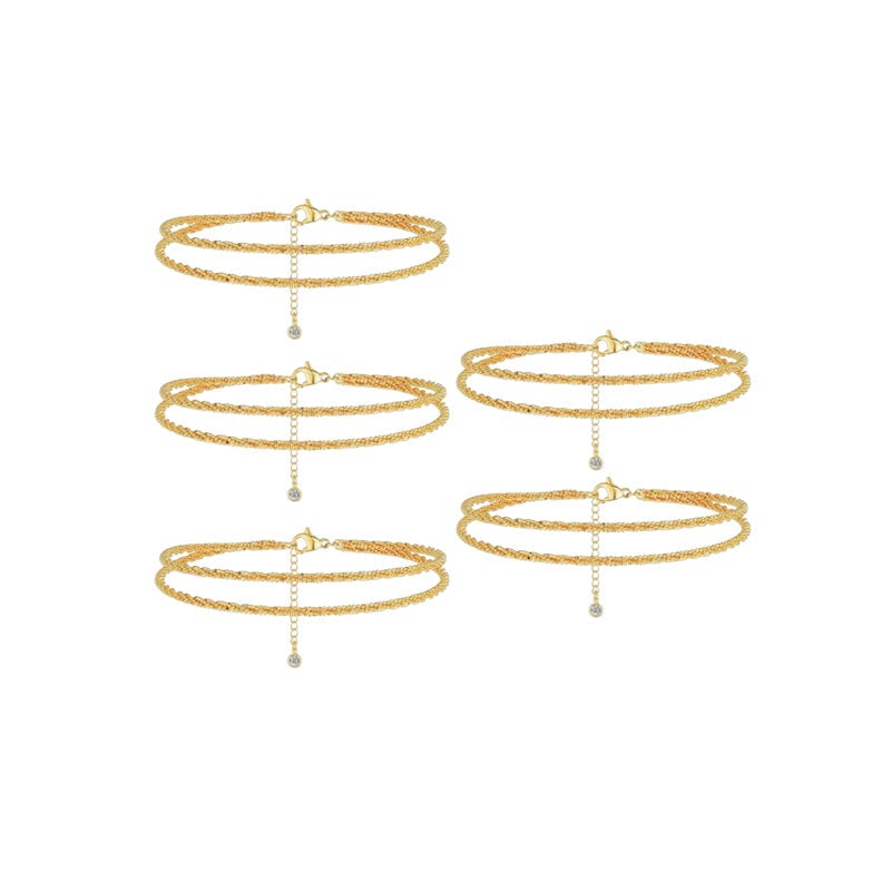 Women's Double Layered Anklet