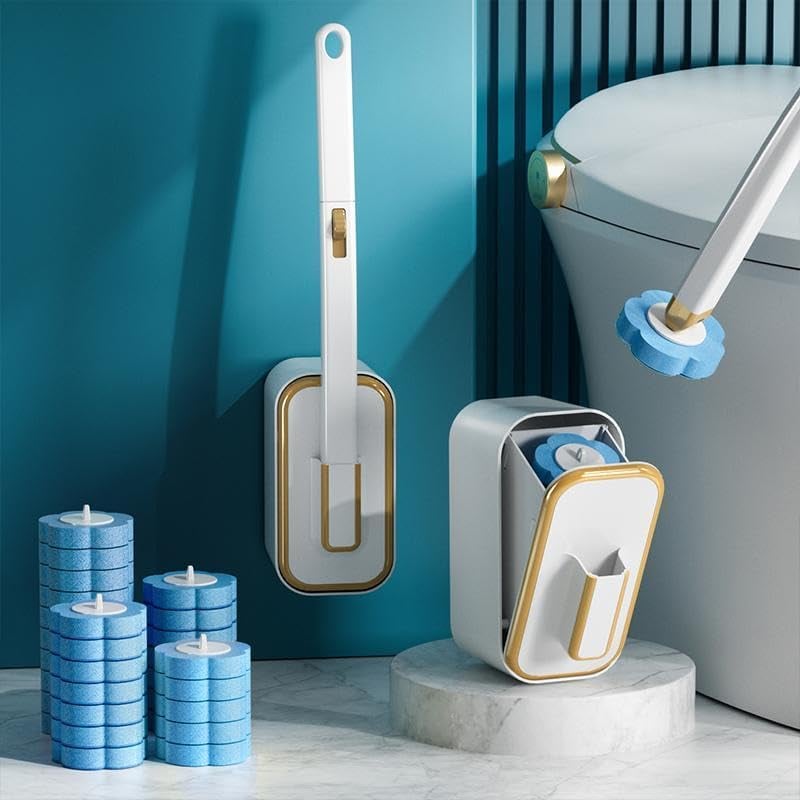 Gluschwein - 50 000+ VERKAUFT!🚽💦Innovatives Einweg-Toilettenbürstenset zur Wandmontage✨