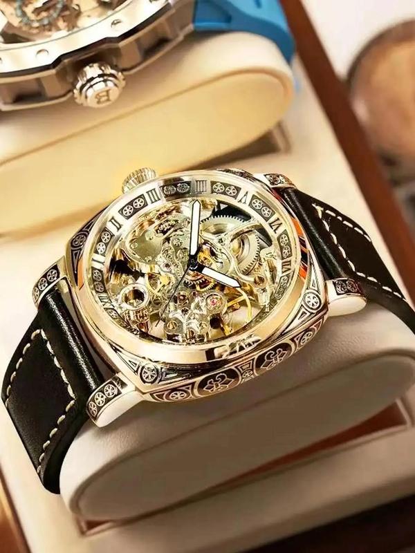 💥Heißer Verkauf 49% Rabatt⌚Business-Mode-Analoguhr mit rundem Zifferblatt und Lederarmband