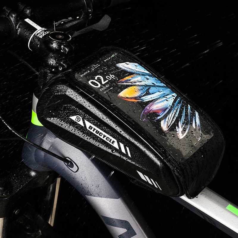 Gluschwein - 🚴50% RABATT! 📱 Wasserdichte Fahrrad Oberrohrtasche – Hardcase Handyhalter, Perfekt für MTB & Rennrad 🗺️