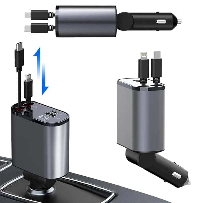 Gluschwein - 4-in-1 Teleskop-Autoladegerät