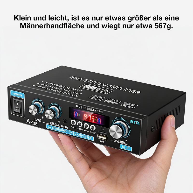 🔊 LIMITED-TIME 50% RABATT! ✨ 600W Mini HIFI Audioverstärker – 2-Kanal, Bluetooth 5.0, FM-Radio 🎵