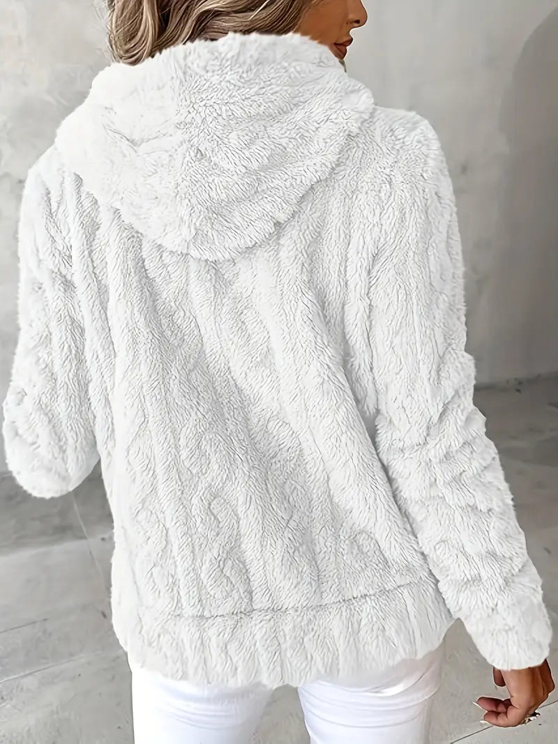 Ganka - Langarm Kapuzenpullover Mit Reißverschluss