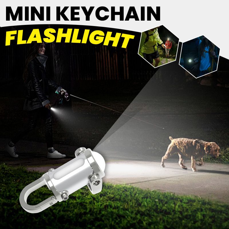 🔥Hot Sale🔥1200LM Superhelle Mini-Schlüsselanhänger-Taschenlampe Wasserdicht