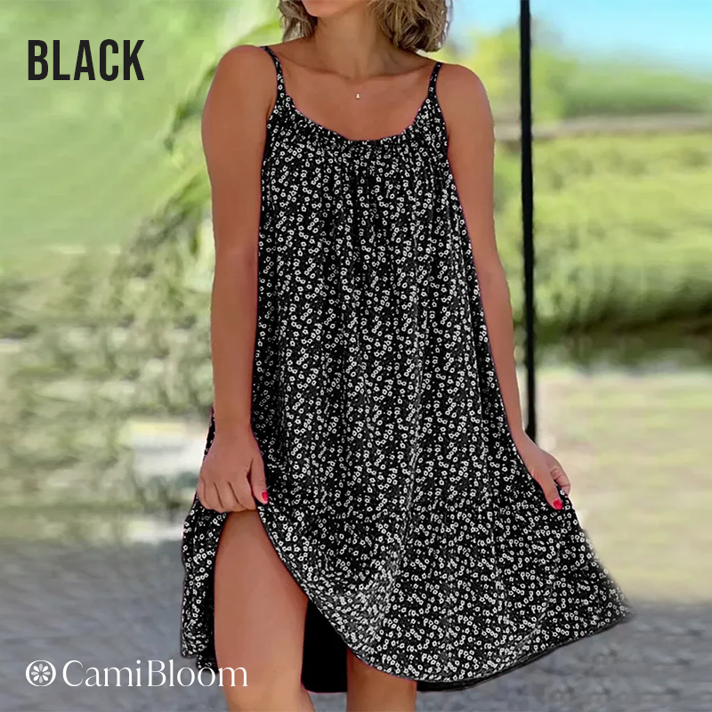 🎉Der Sommer steht vor der Tür.! 50% Rabatt 🛍️ Camisole-Kleid mit Blumenmuster