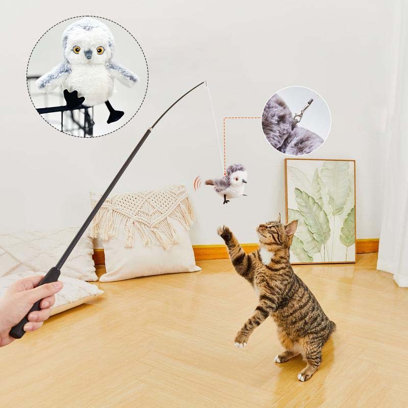 Jouet pour chat – Oiseau gazouillant simulé