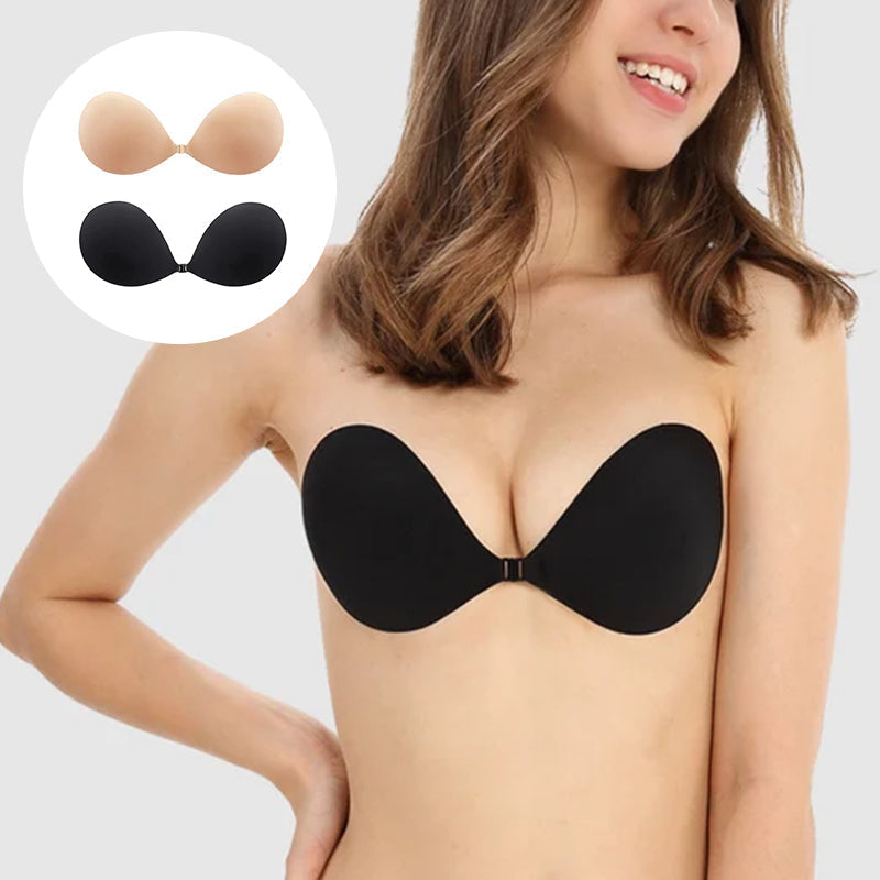 💗2 zum Preis von 1 – 2 Paar - 🎁Selbstklebende, unsichtbare BHs mit Raffungen