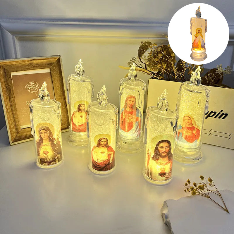 Velas de oración LED sin llama