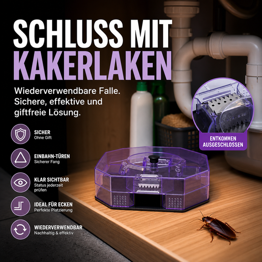 Gluschwein - 🥳HEISSER SALE 2026🥳💞50.000+ VERKAUFT!❤️🚫 Wiederverwendbare Kakerlakenfalle