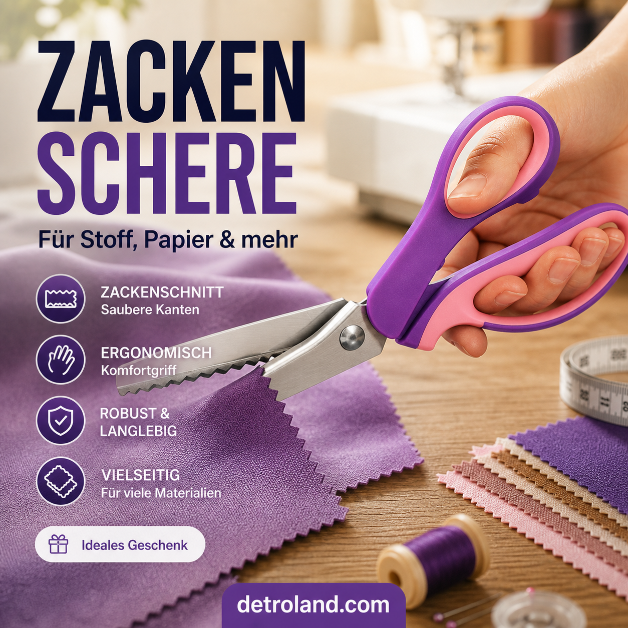🥳✨ Multifunktionale Zickzack-Schere, gezackte Schere ✂️🧵
