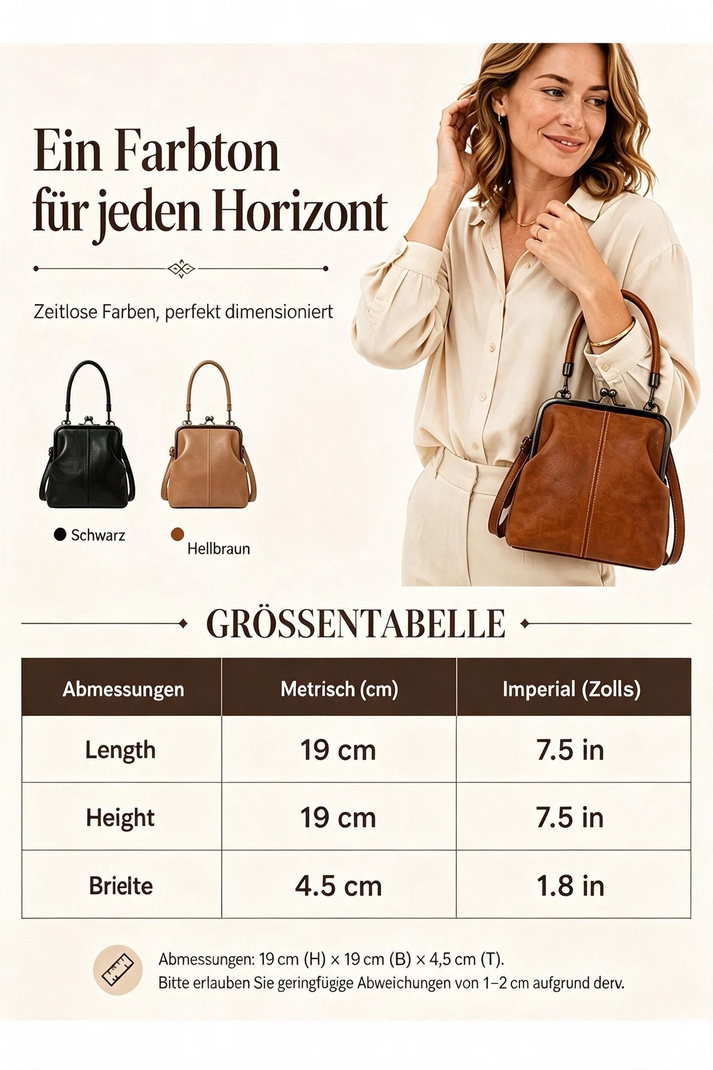 🎁50% RABATT!👝Vintage-Kiss-Lock-Tasche – 2-in-1: Tragen & Ordnen