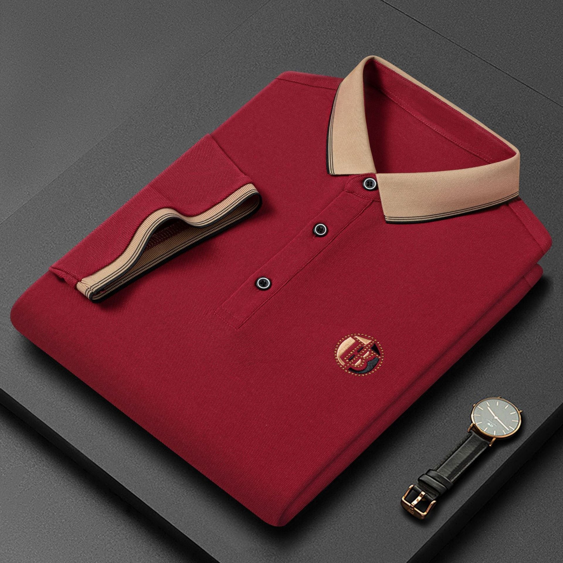 Gluschwein - Atmungsaktives Business-Poloshirt für Herren Rot