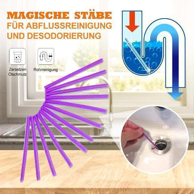 Gluschwein - Magische Stäbe für Abflussreinigung und Desodorierung (12 Stück )