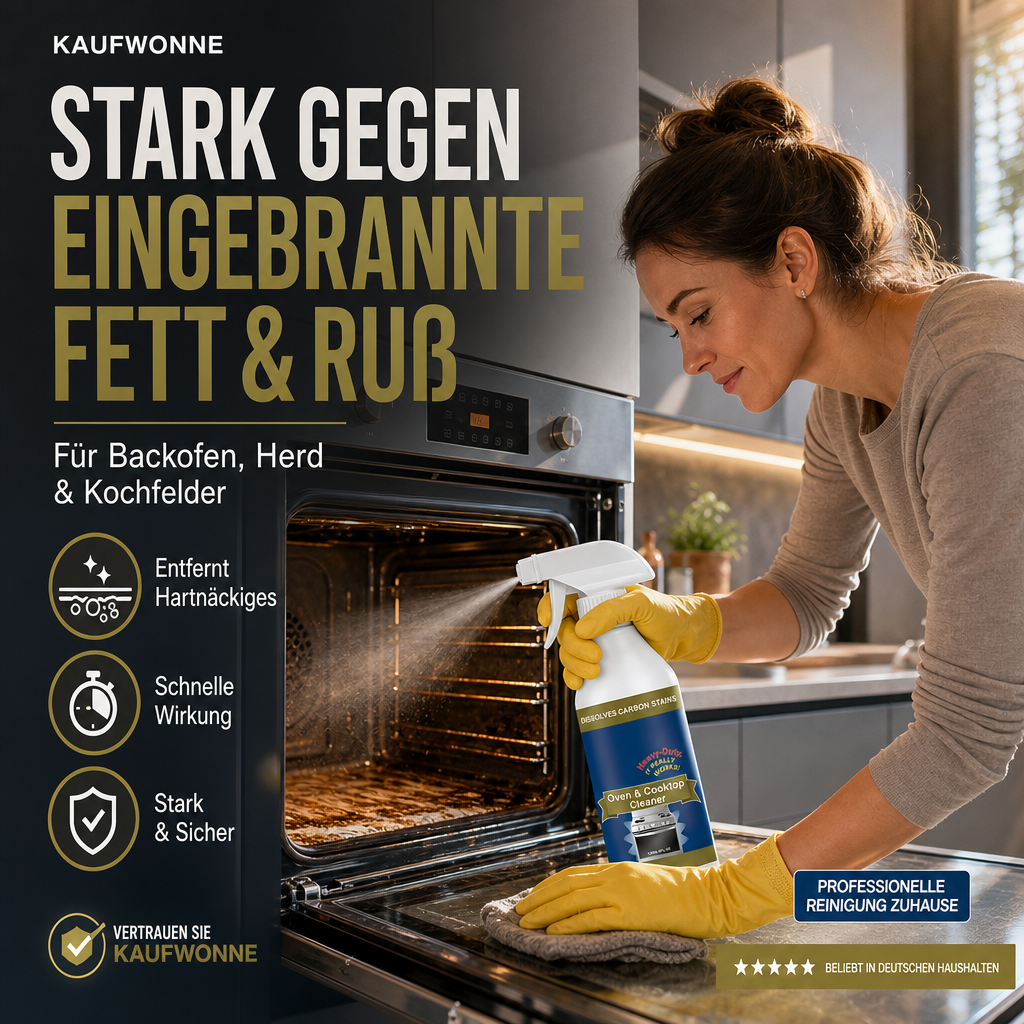 Gluschwein - 📢📢50 % Rabatt!!🎁✨ Hochwirksames Reinigungsspray für Backöfen und Kochfelder