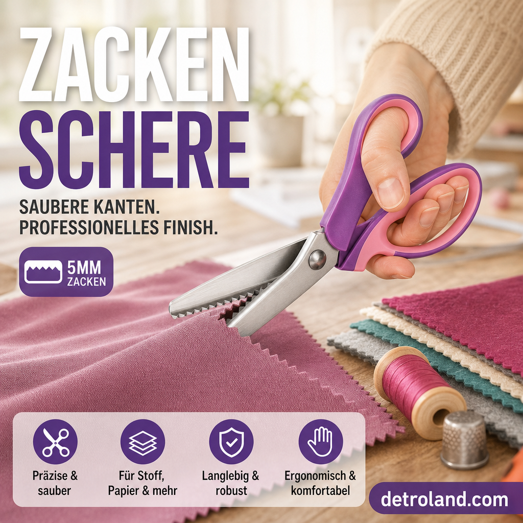 🥳✨ Multifunktionale Zickzack-Schere, gezackte Schere ✂️🧵