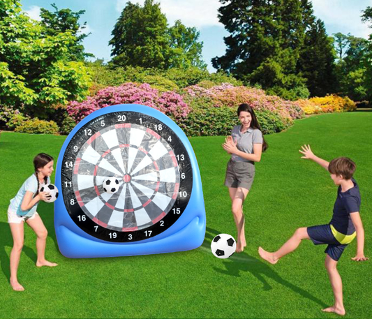 Gluschwein - 💥 HEUTE: 50% RABATT + GRATIS VERSAND!🎯Riesige Fußball-Dartscheibe (aufblasbar) – Familienspaß in 3 Min. ⚽