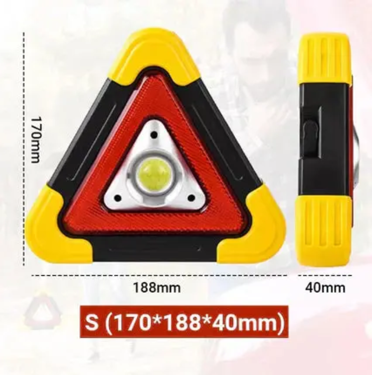 🚗🆘3-IN-1 Dreieckige Solar-Notfall-Signalleuchte für den Straßenrand✨