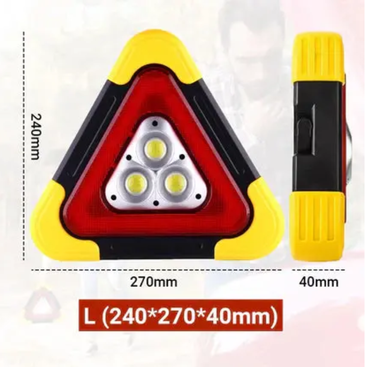🚗🆘3-IN-1 Dreieckige Solar-Notfall-Signalleuchte für den Straßenrand✨