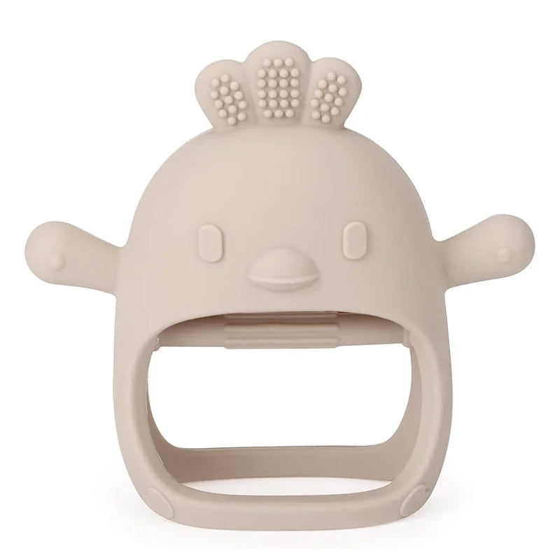 Gluschwein - Baby-Silikon-Beißhandschuh BEIGE