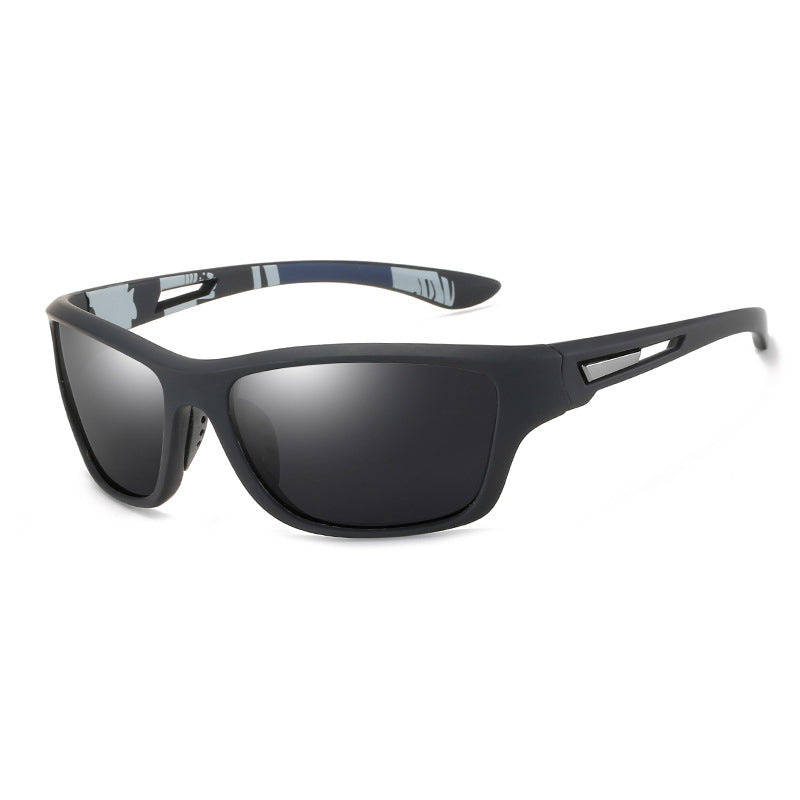 Gluschwein - Blendfreie Outdoor-Sportsonnenbrille mit polarisierten Gläsern Schwarz