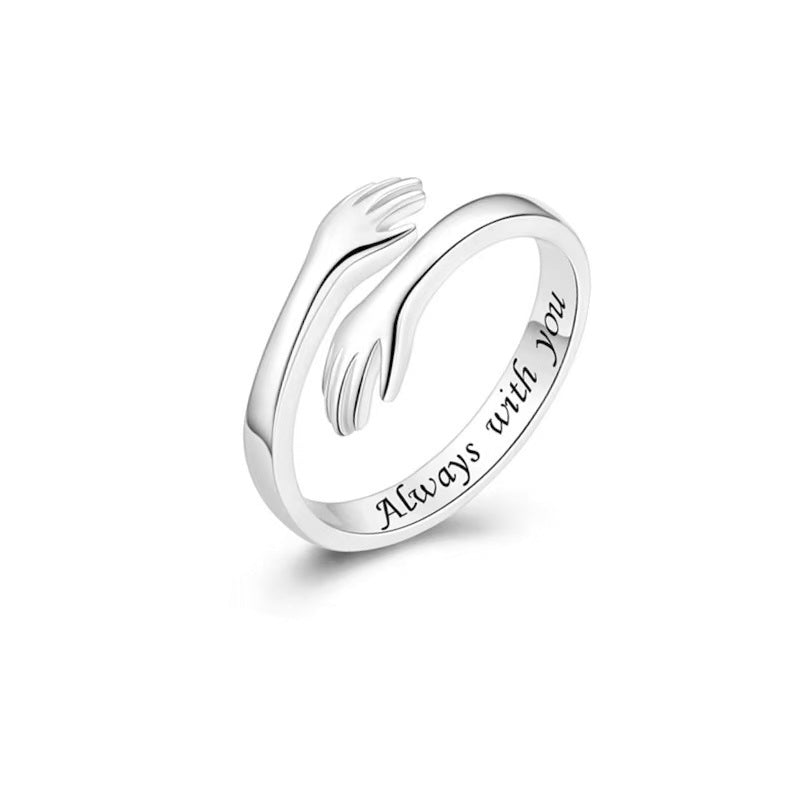 Gluschwein - Bestes geschenk - umarmungsring Always with you (silber)