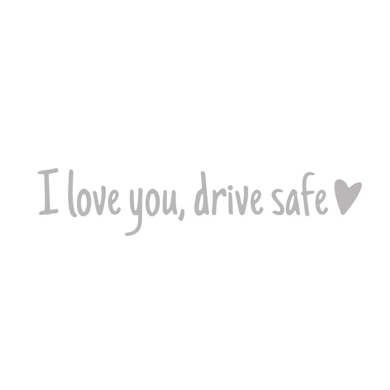 Gluschwein - Spiegelaufkleber „I Love You Drive Safe“