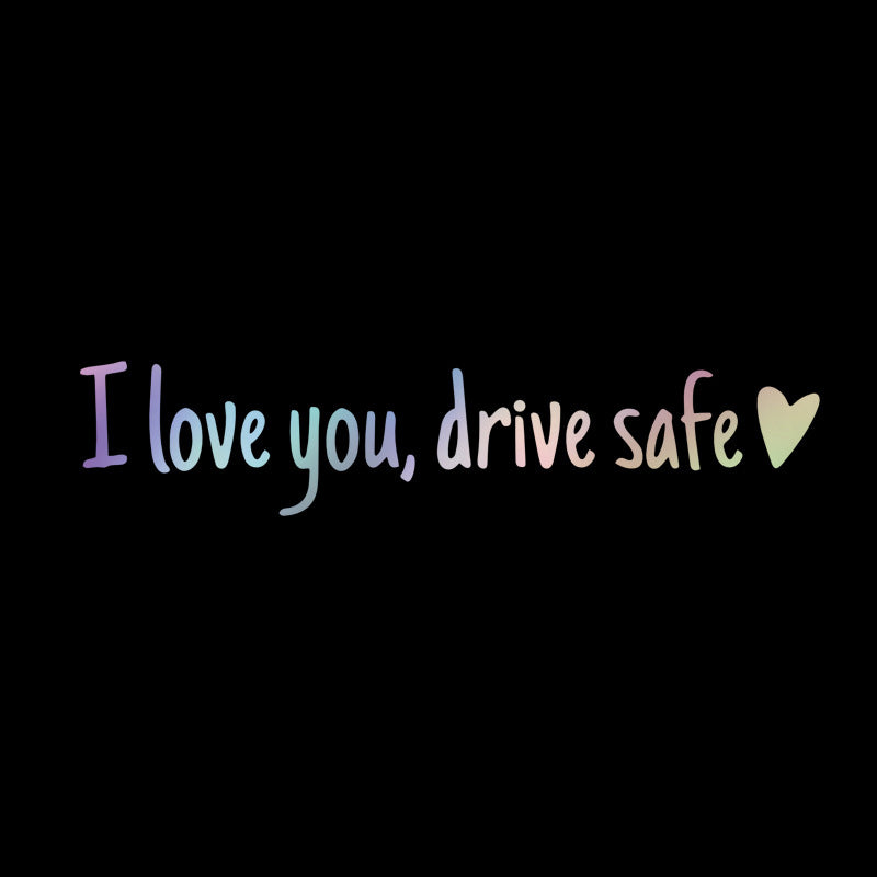 Gluschwein - Spiegelaufkleber „I Love You Drive Safe“