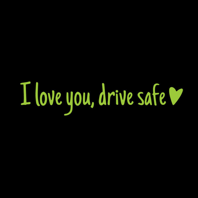 Gluschwein - Spiegelaufkleber „I Love You Drive Safe“